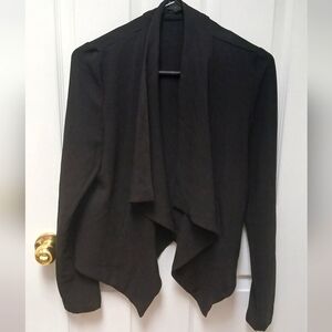 Black open front blazer/jacket size xs